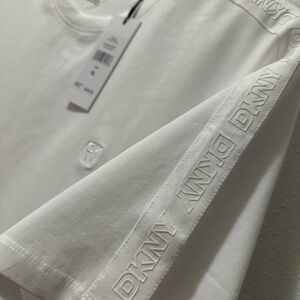 DKNY Classic White Tee with Embroidered Logo